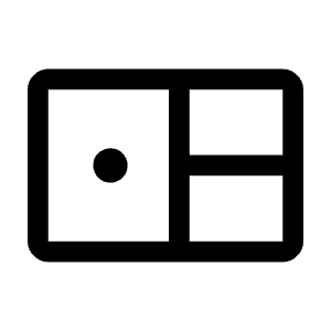 Bento Icon from Rounded Line - Material Symbols Set