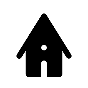 Bungalow Fill Icon from Rounded Fill - Material Symbols Set