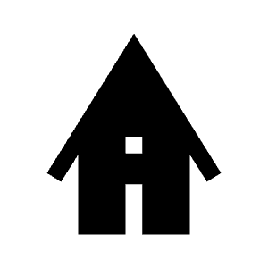 Bungalow Fill Icon from Sharp Fill - Material Symbols Set