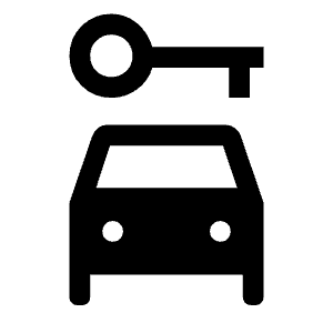 Car Rental Fill Icon from Outlined Fill - Material Symbols Set