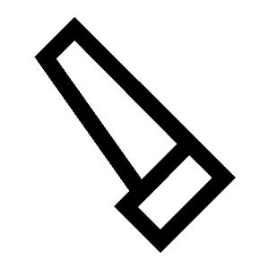 Carpenter Icon from Sharp Line - Material Symbols Set