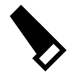 Carpenter Fill Icon from Sharp Fill - Material Symbols Set