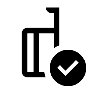 Carry On Bag Checked Icon from Outlined Line - Material Symbols Set