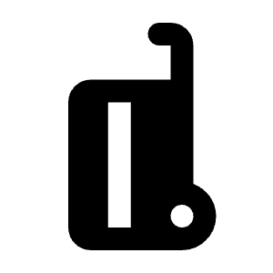 Carry On Bag Fill Icon from Rounded Fill - Material Pro Free Set