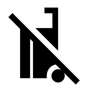 Carry On Bag Inactive Fill Icon from Sharp Fill - Material Symbols Set