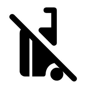 Carry On Bag Inactive Fill Icon from Rounded Fill - Material Symbols Set