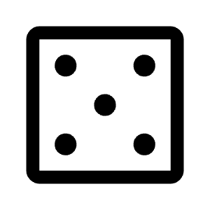 Casino Icon from Outlined Line - Material Symbols Set