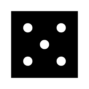 Casino Fill Icon from Sharp Fill - Material Symbols Set