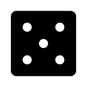 Casino Fill Icon from Rounded Fill - Material Symbols Set