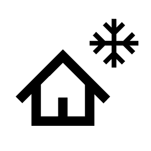 Chalet Icon from Sharp Line - Material Symbols Set