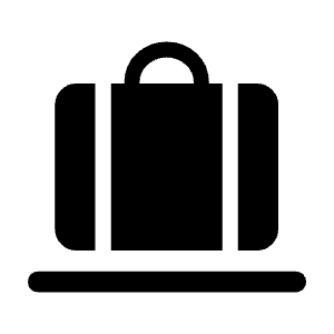 Checked Bag Fill Icon from Rounded Fill - Material Symbols Set