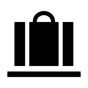 Checked Bag Fill Icon from Sharp Fill - Material Symbols Set