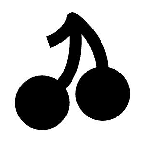 Cherry Fill Icon from Outlined Fill - Streamline Material Free Set