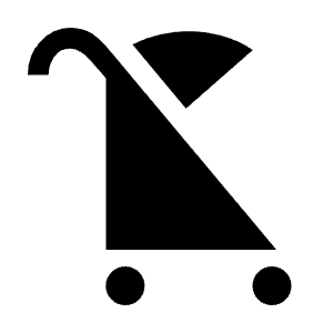 Child Friendly Fill Icon from Sharp Fill - Material Symbols Set