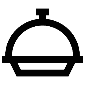 Cloche Food Meal Icon from Atlas Line Set