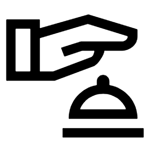 Concierge Icon from Outlined Line - Material Symbols Set