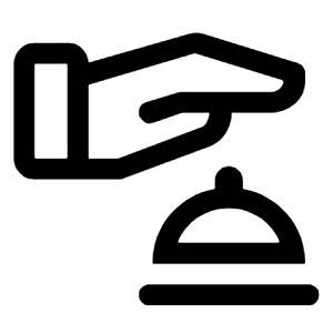 Concierge Icon from Rounded Line - Material Symbols Set