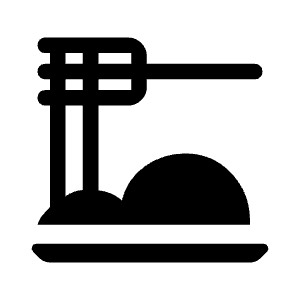 Dinner Dining Fill Icon from Rounded Fill - Material Symbols Set