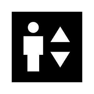 Elevator Fill Icon from Sharp Fill - Material Symbols Set