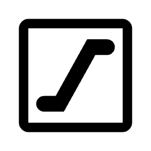 Escalator Icon from Outlined Line - Material Symbols Set
