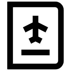 Flight Document Icon from Atlas Line Set