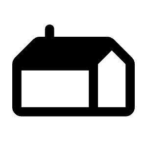 Gite Fill Icon from Rounded Fill - Material Symbols Set