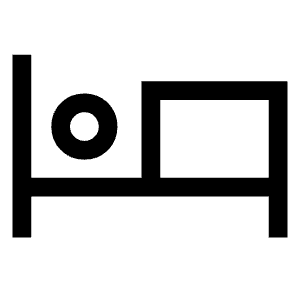 Hotel Icon from Sharp Line - Material Symbols Set