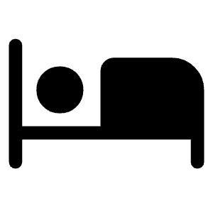 Hotel Fill Icon from Rounded Fill - Material Symbols Set