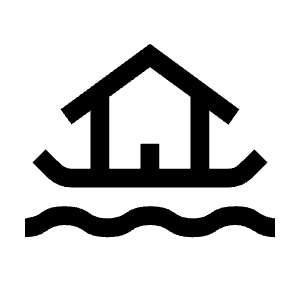 Houseboat Icon from Outlined Line - Material Symbols Set