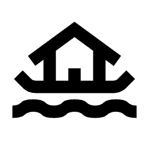 Houseboat Icon from Material Pro Line Set