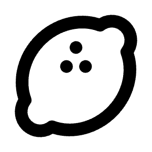 Lemon Icon from Outlined Line - Material Pro Free Set