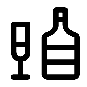 Liquor Icon from Rounded Line - Material Symbols Set