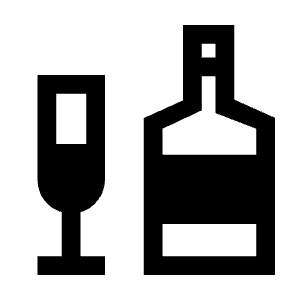 Liquor Fill Icon from Sharp Fill - Material Symbols Set