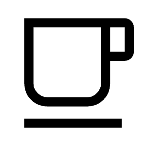 Local Cafe Icon from Outlined Line - Material Symbols Set