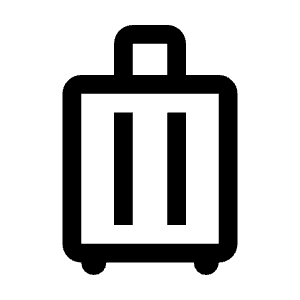 Luggage Icon from Outlined Line - Material Symbols Set