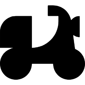 Motorcycle Icon from Block – Free Set