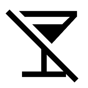 No Drinks Fill Icon from Outlined Fill - Material Symbols Set
