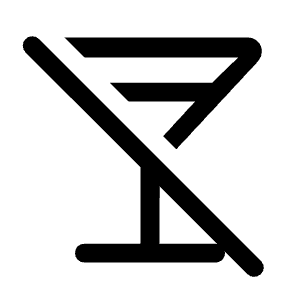 No Drinks Icon from Rounded Line - Material Symbols Set