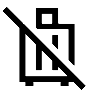 No Luggage Icon from Sharp Line - Material Symbols Set