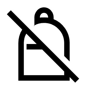 Personal Bag Off Icon from Sharp Line - Material Symbols Set