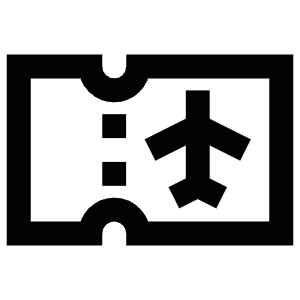 Plane Ticket Icon from Atlas Line Set
