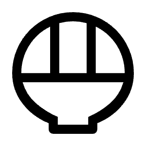 Rice Bowl Icon from Rounded Line - Material Symbols Set