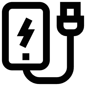 Smartphone Charging Icon from Atlas Line Set