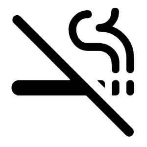 Smoke Free Icon from Rounded Line - Material Symbols Set