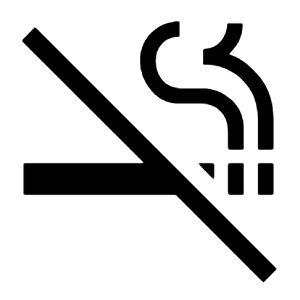 Smoke Free Icon from Outlined Line - Material Symbols Set