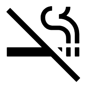 Smoke Free Icon from Sharp Line - Material Symbols Set