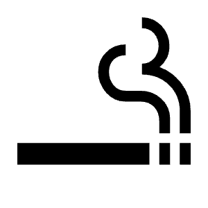 Smoking Rooms Icon from Outlined Line - Material Symbols Set