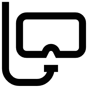 Snorkling Icon from Atlas Line Set