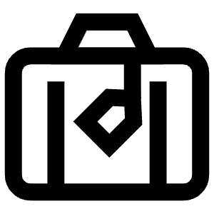 Suitcase Luggage Icon from Atlas Line Set