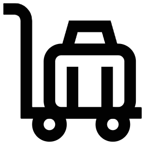 Suitcase Transport Icon from Atlas Line Set